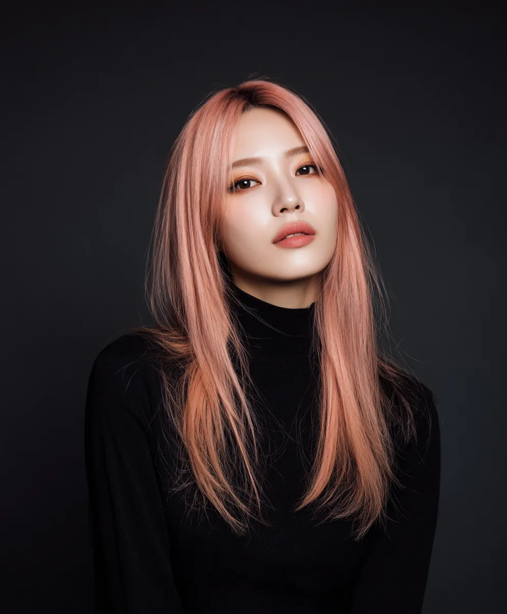 로즈 핑크 글로시 컬러링 시술 결과