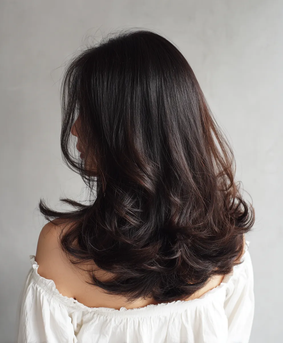 내추럴 레이어드 스타일링 시술 결과